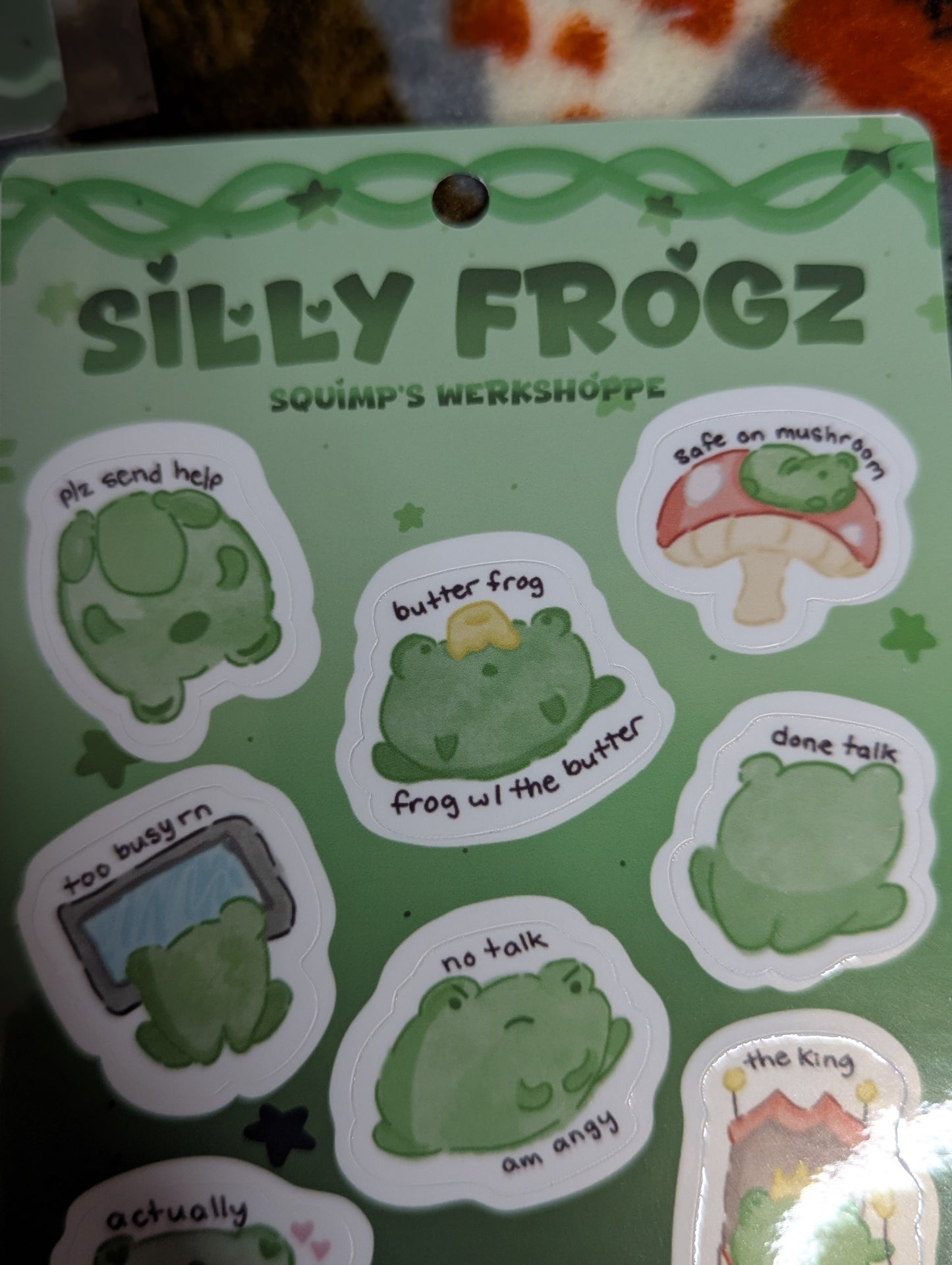 Silly Frogz Sticker Sheet