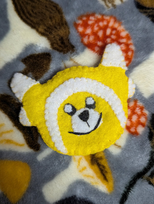 Fluffy Baby Bear Felt Pins