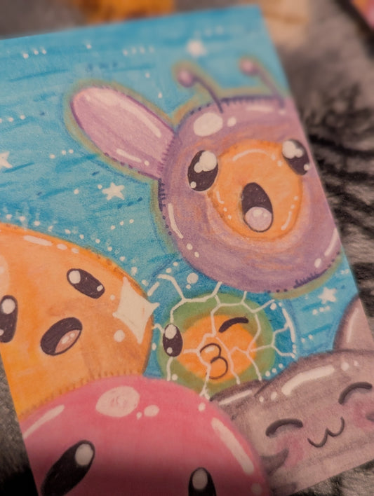"Holy Slimes!" ACEO Art Print