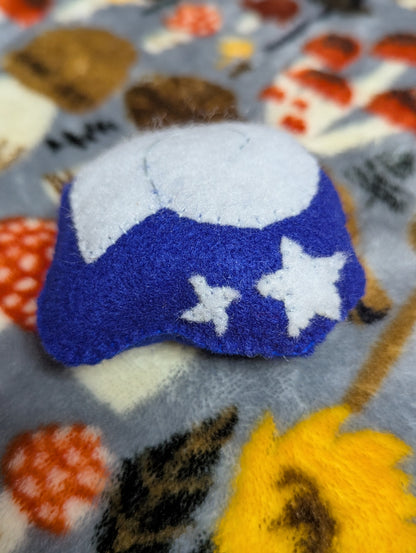 Blue Fossil Keychain