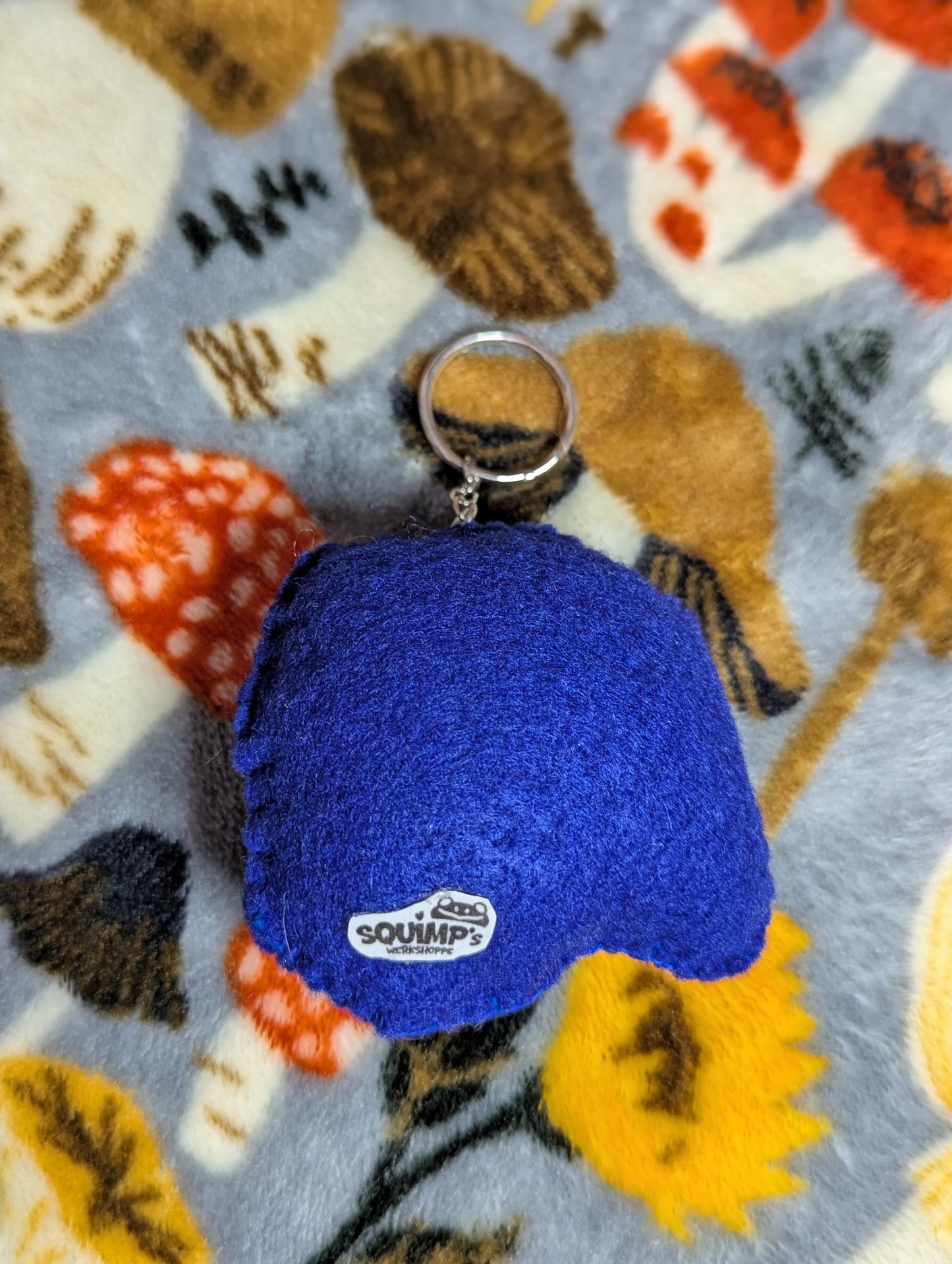Blue Fossil Keychain