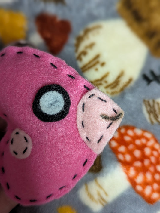 Heart Fish Plush Keychain