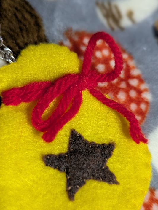 Bell Bag Felt Keychain
