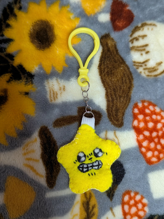Silly Star Felt Keychain