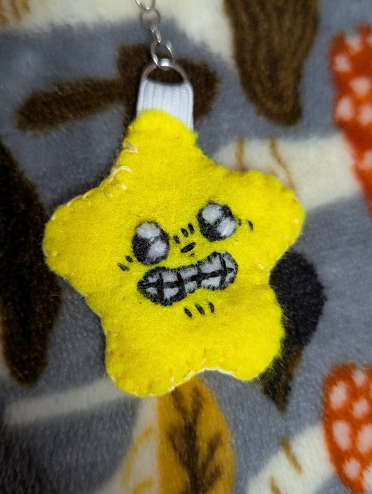 Silly Star Felt Keychain