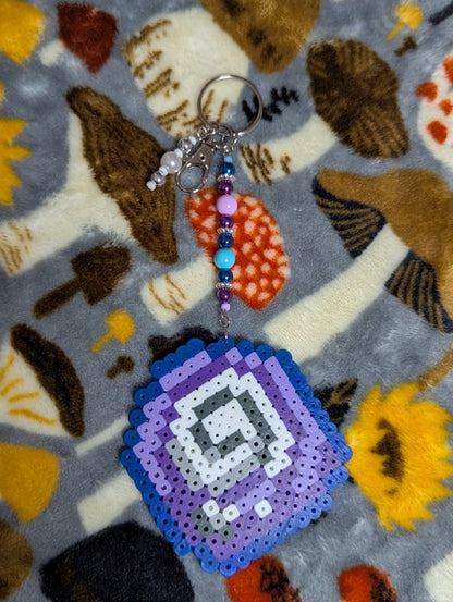 Fossil Perler Keychain