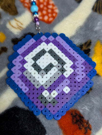 Fossil Perler Keychain