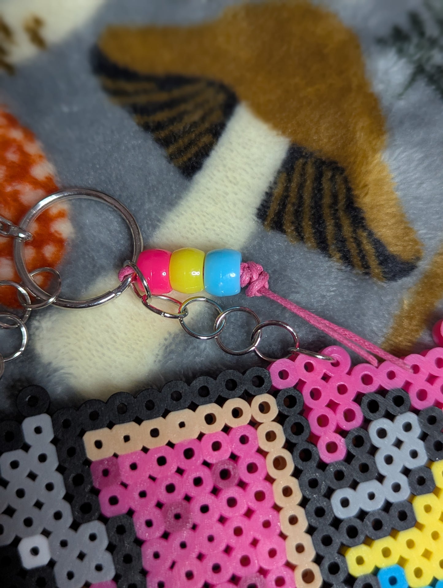 Pan Pride Nyan Cat Keychain