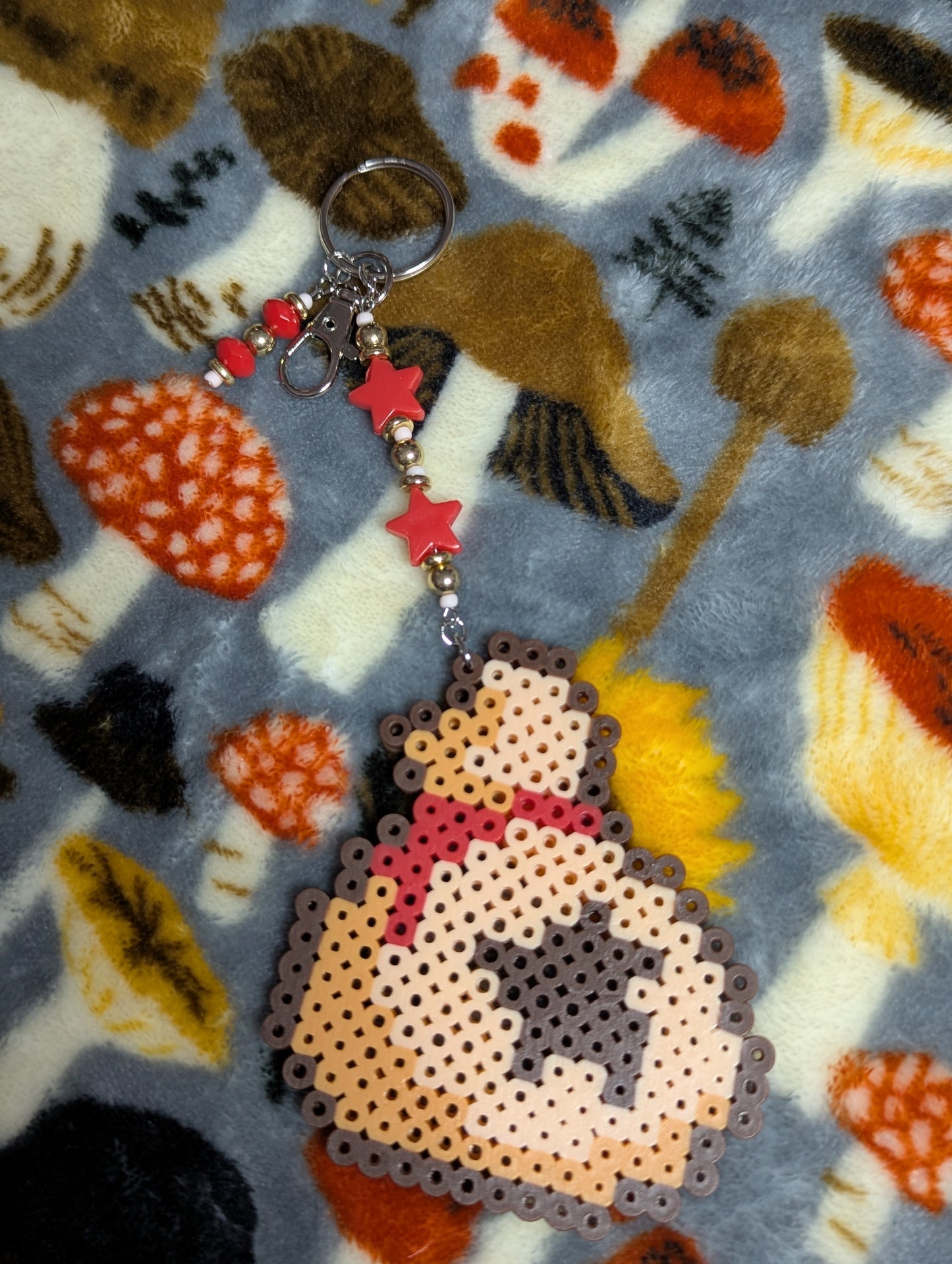 Bell Bag Perler Keychain