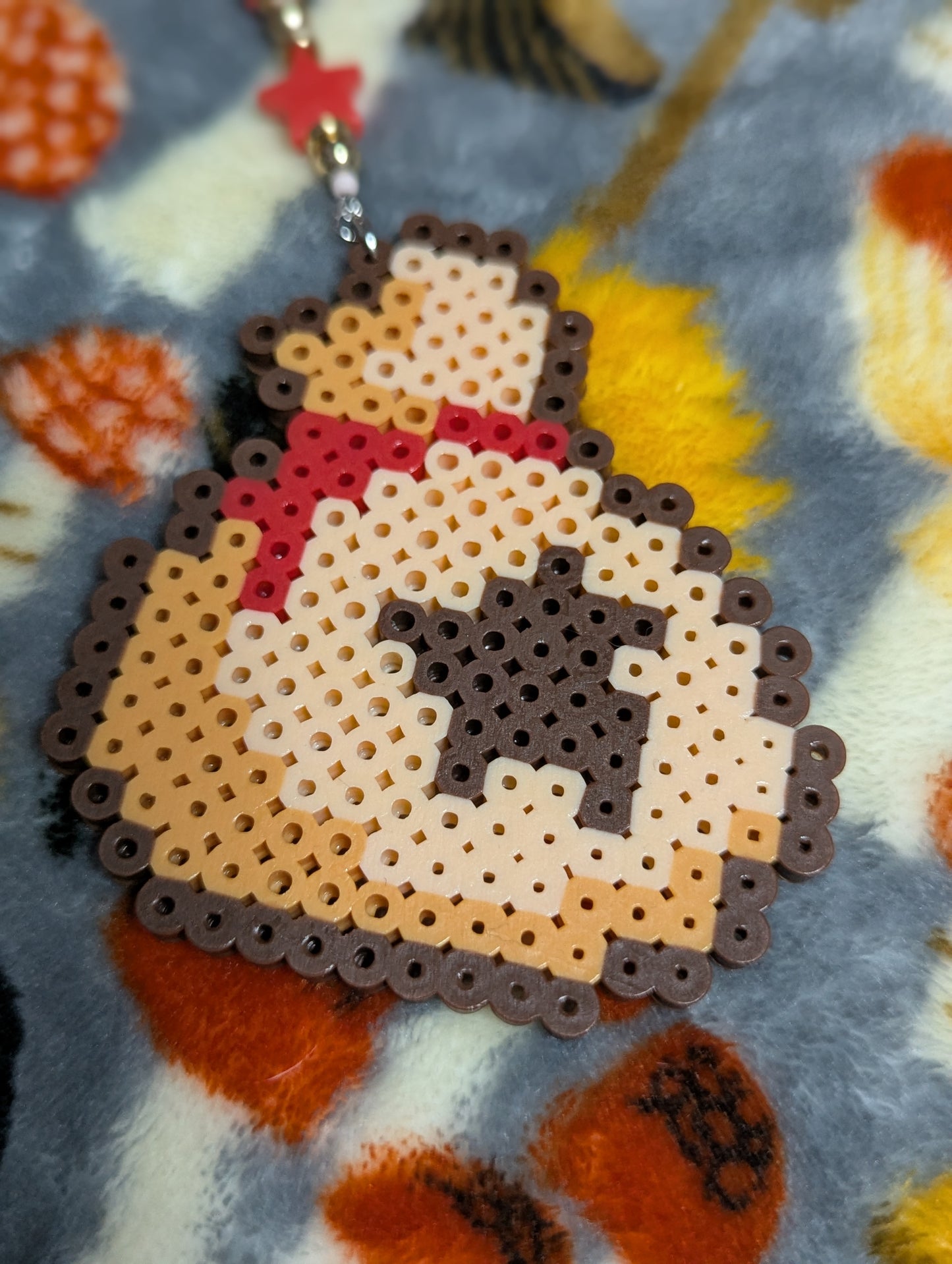 Bell Bag Perler Keychain