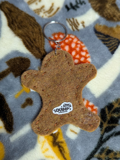 Gingerbread Felt Keychain