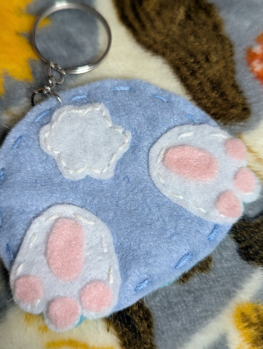 Bunny Butt Felt Keychain