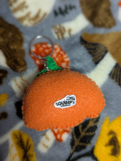 Happy Pumpkin Plush Keychain