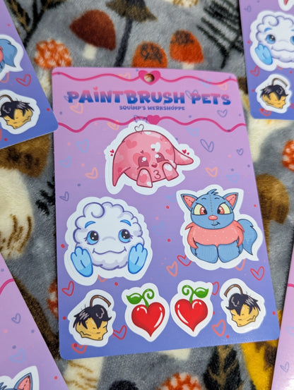 Paintbrush Pets Sticker Sheet