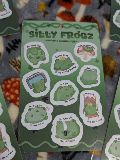 Silly Frogz Sticker Sheet