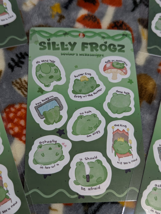 Silly Frogz Sticker Sheet