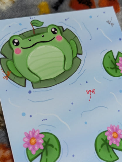 "Lilypad Daydream" Art Print