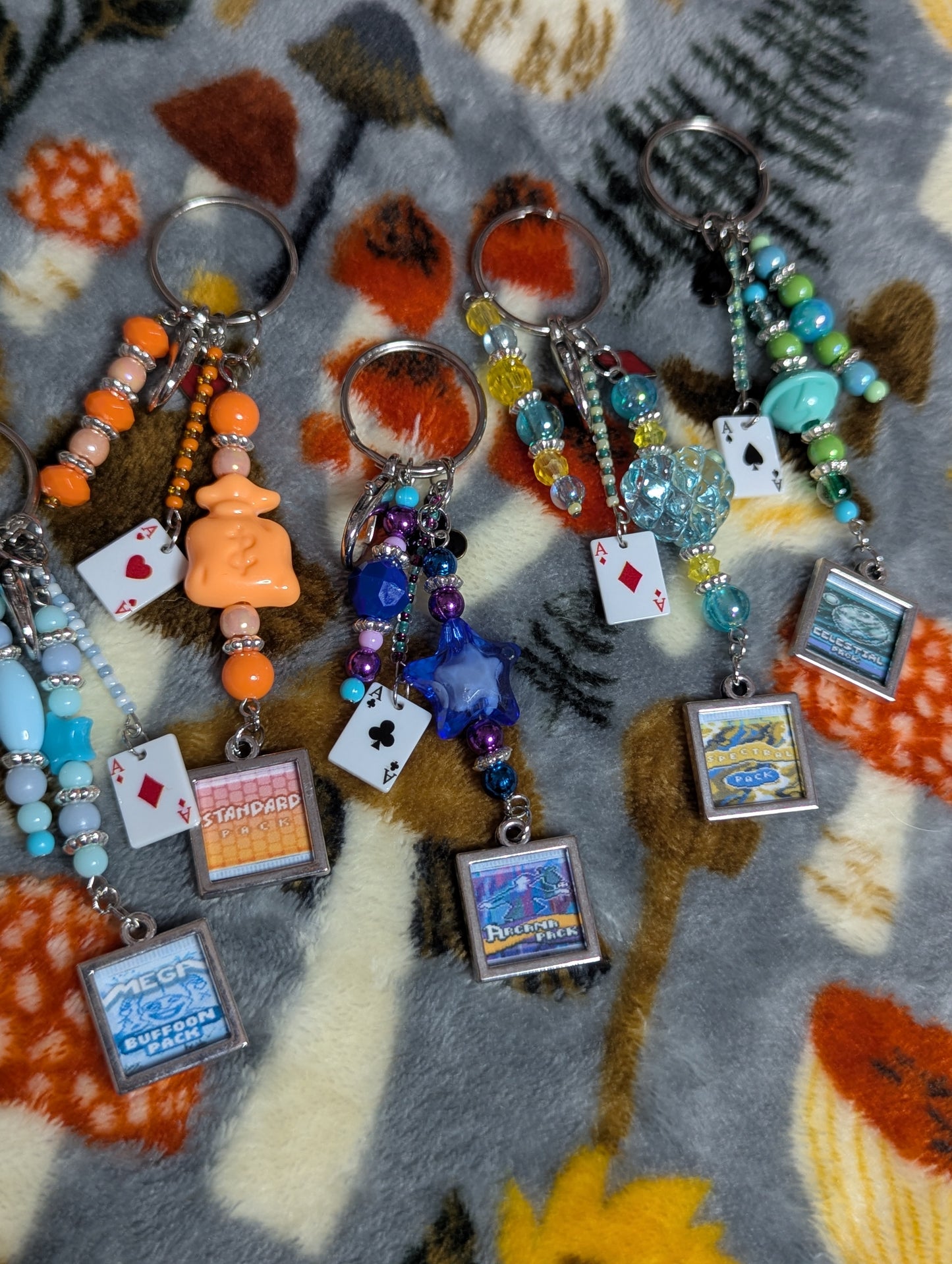 Balatro Card Pack Keychains