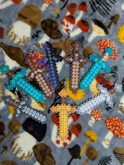 Blocky Sword Keychains
