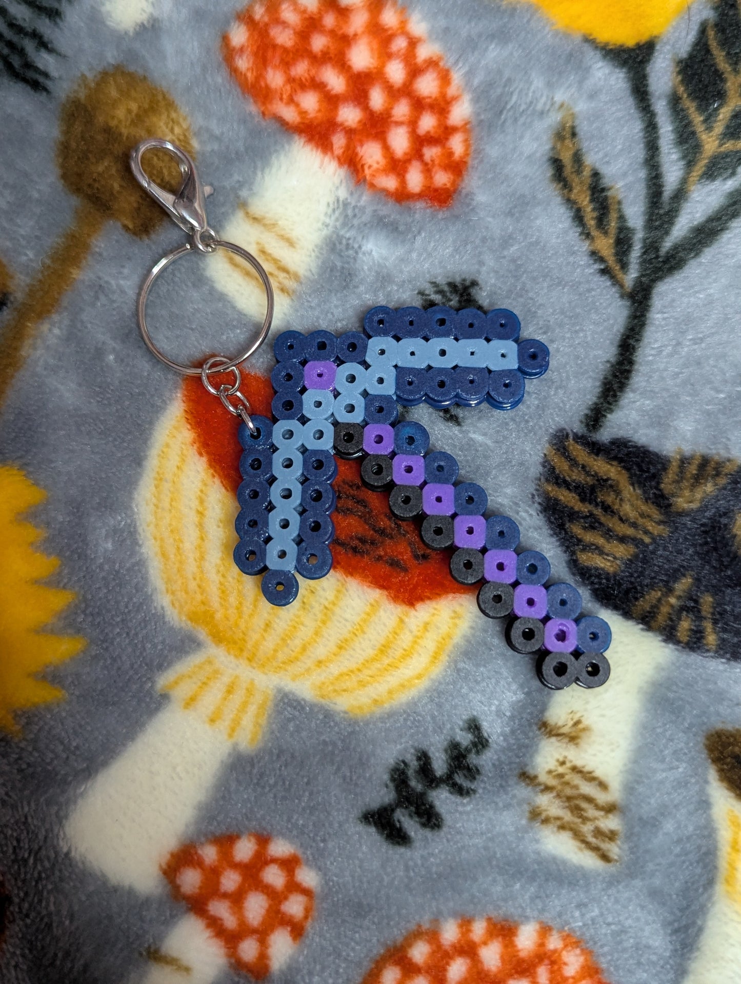 Blocky Pickaxe Keychains