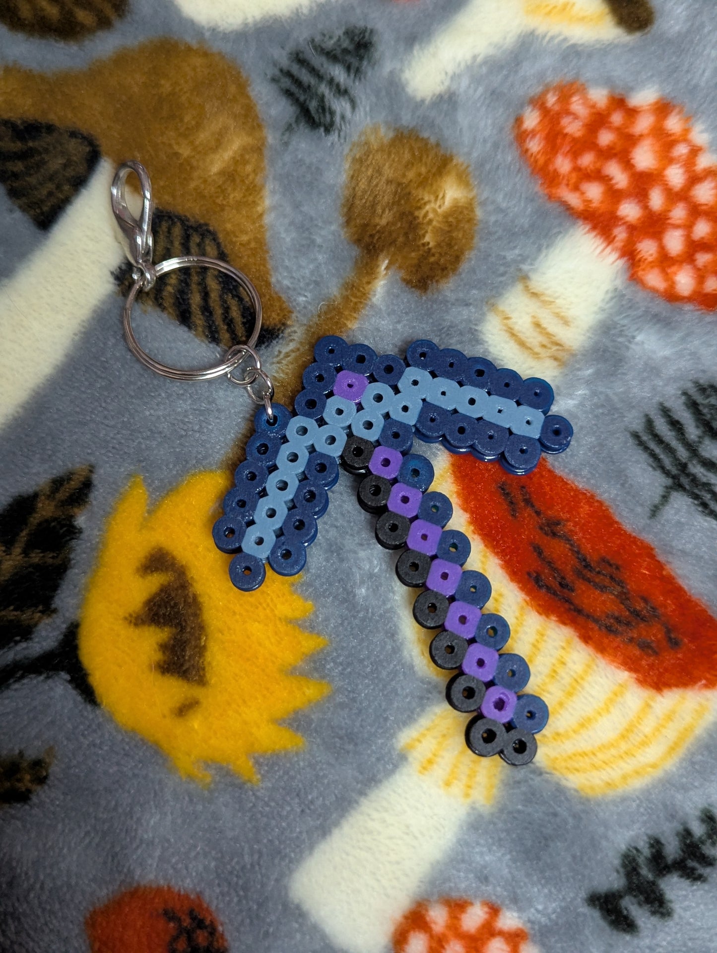 Blocky Pickaxe Keychains