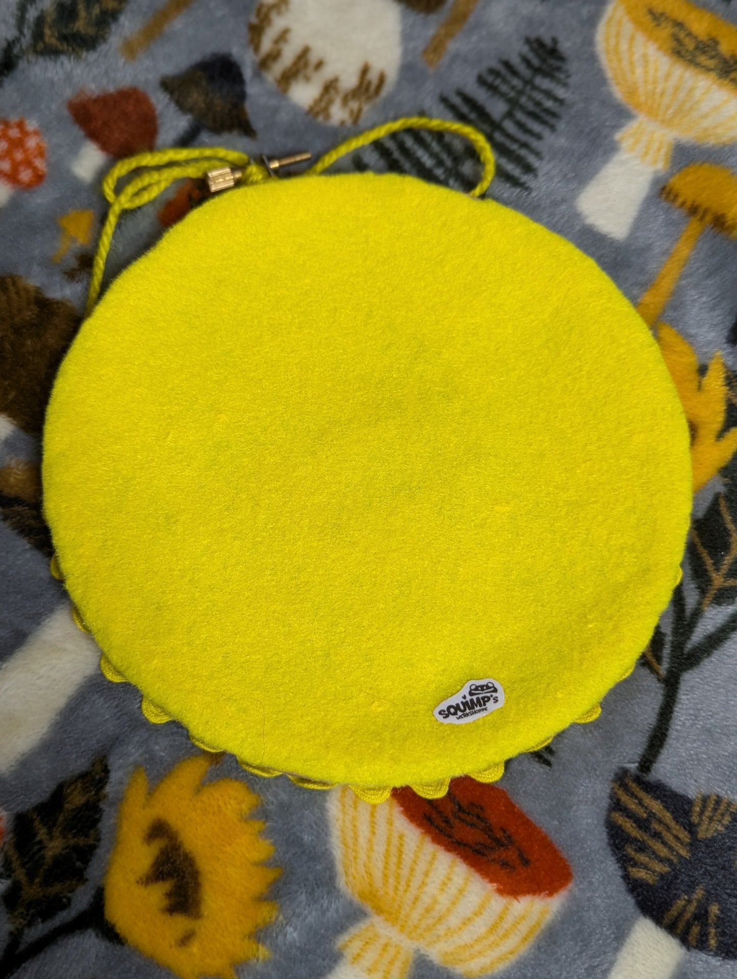 Yellow Birdy Felt Embroidery Hoop