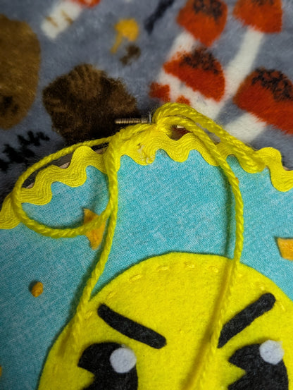 Yellow Birdy Felt Embroidery Hoop
