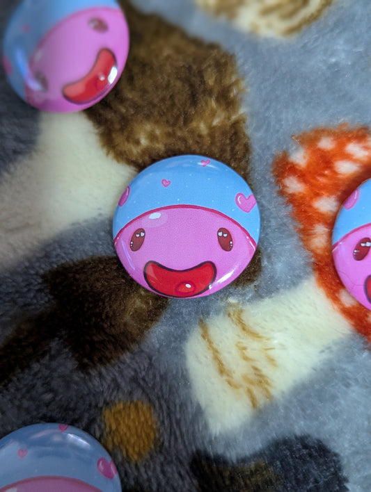 Pink Slime Button Pin