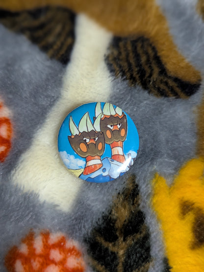 1" Trading Card Button Pins