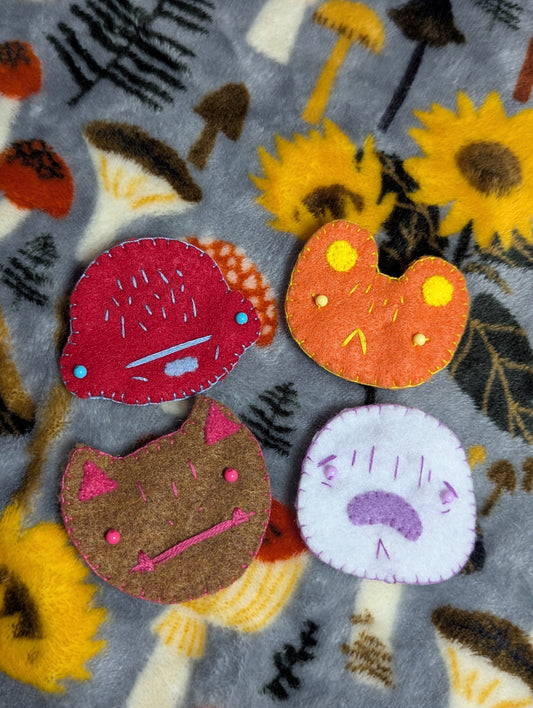 Scrap Friends - Adoptable Flat Felt Pin