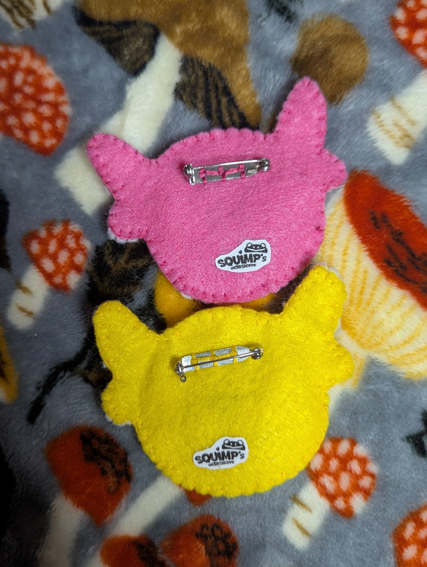 Fluffy Baby Bear Felt Pins