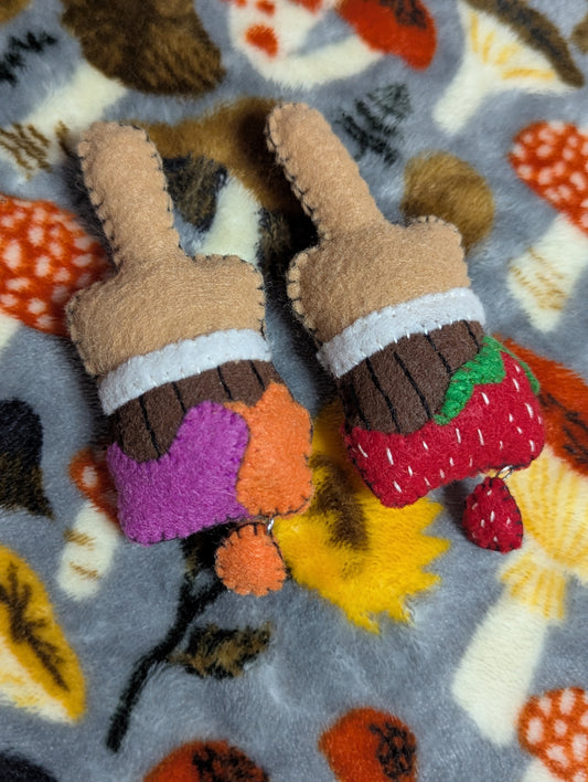 Plush Paintbrush Pins