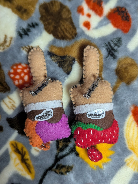 Plush Paintbrush Pins