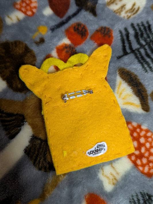 Flat Felt Pikabox Pin