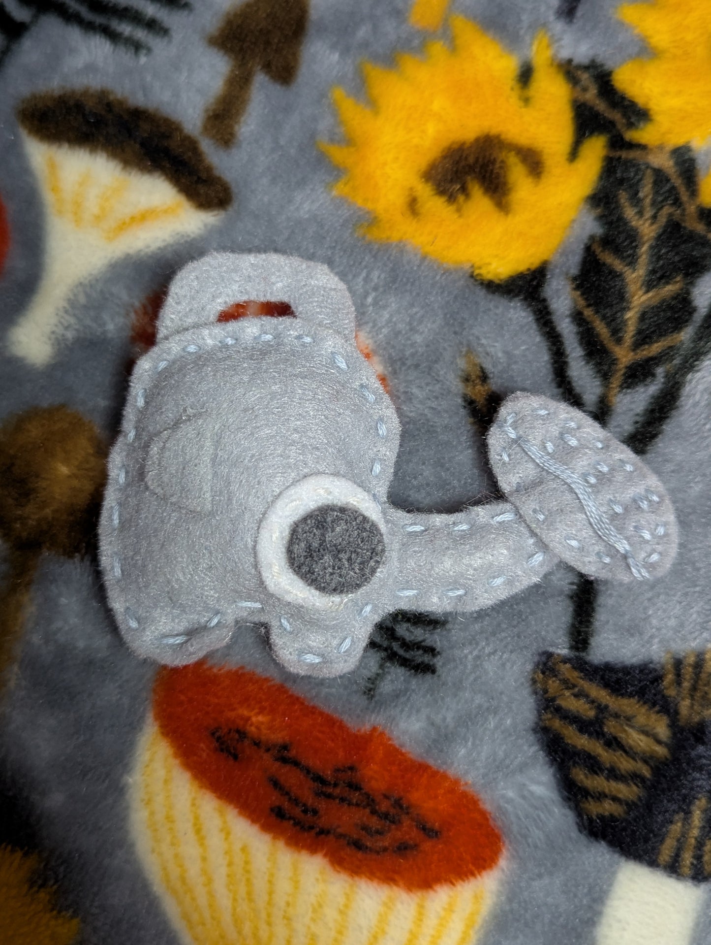 Plush Elephant Watering Can Pins