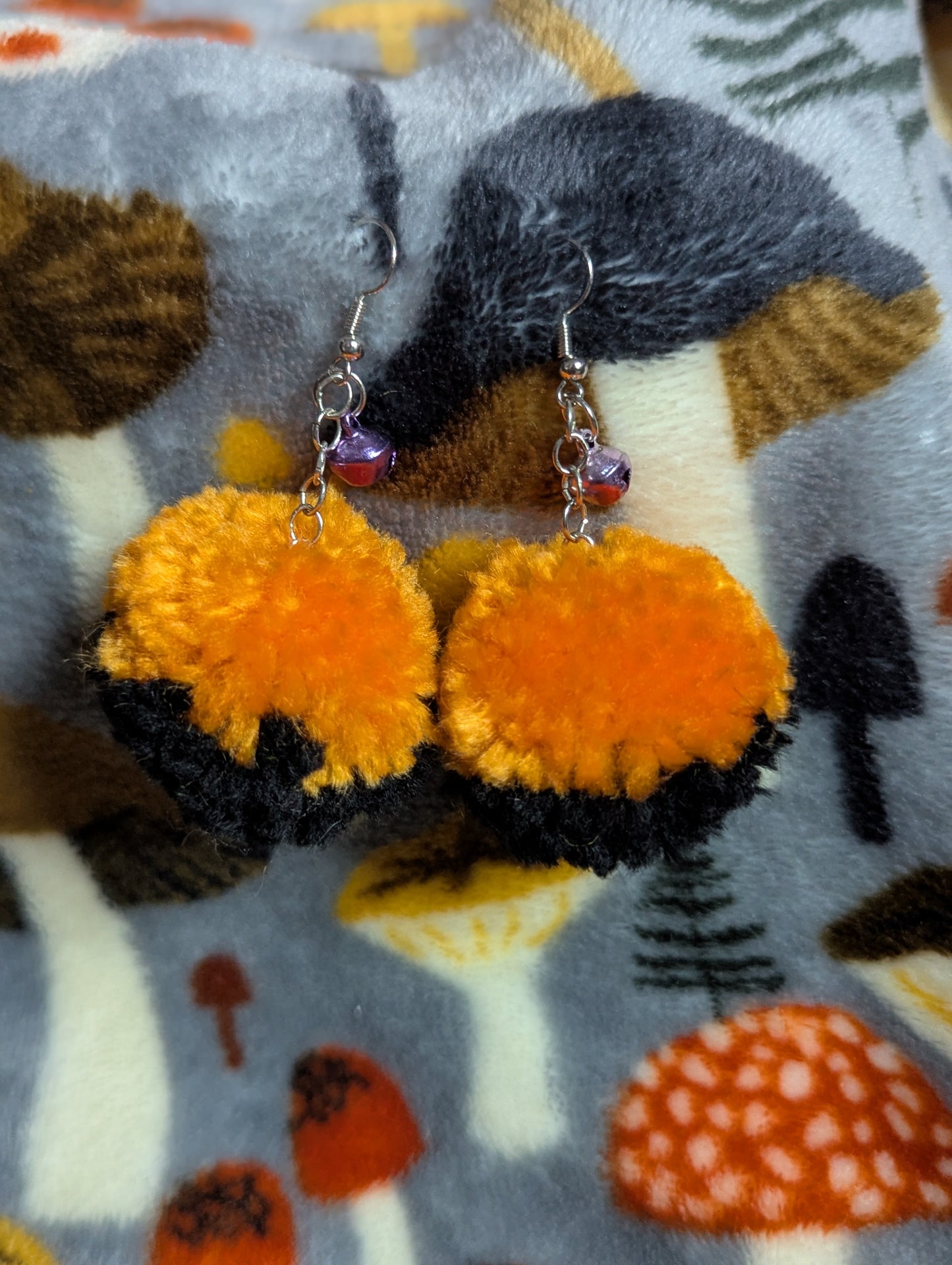 Pom Pom Dangle Earrings