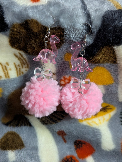 Pom Pom Dangle Earrings