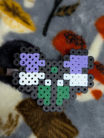 Pride Perler Bow Hair Clips