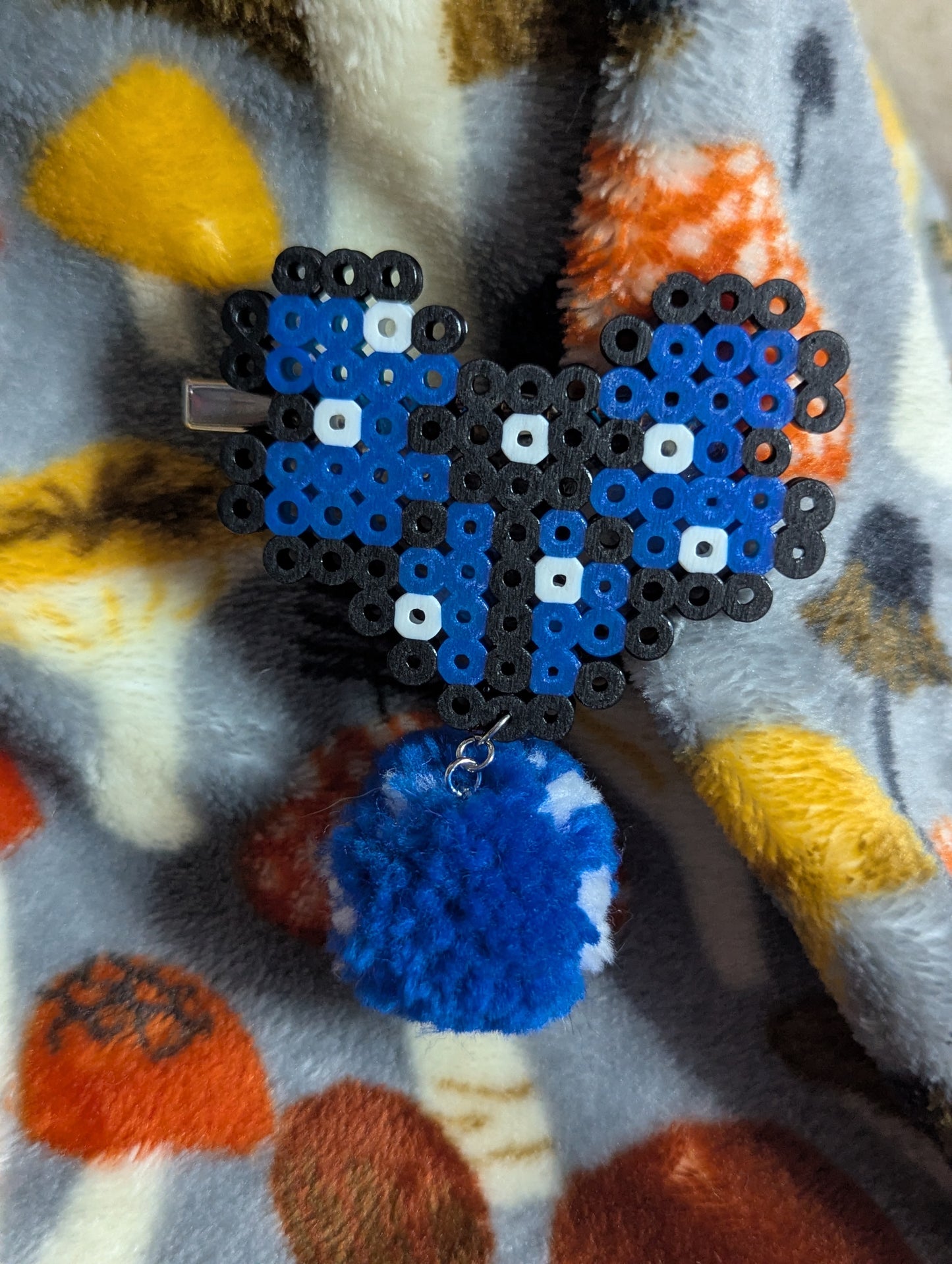 PomPom Bow Hair Clip