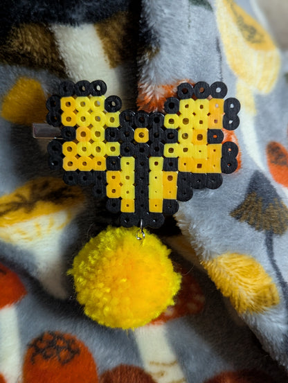 PomPom Bow Hair Clip