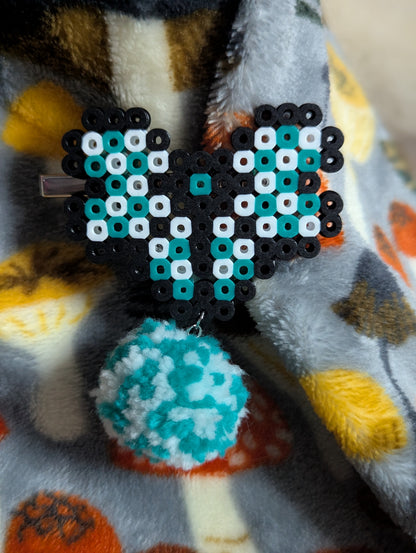 PomPom Bow Hair Clip