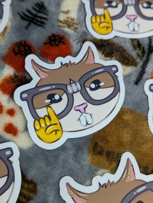 "Ermmmmm Actually" Cat Sticker