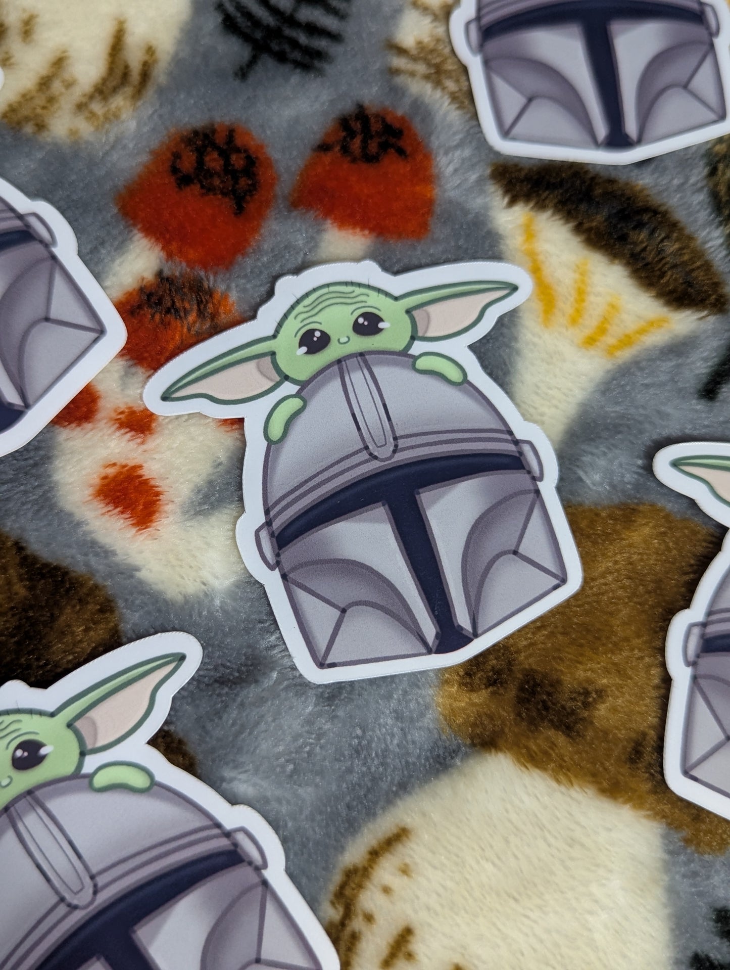 Bounty Hunter and Green Baby Sticker