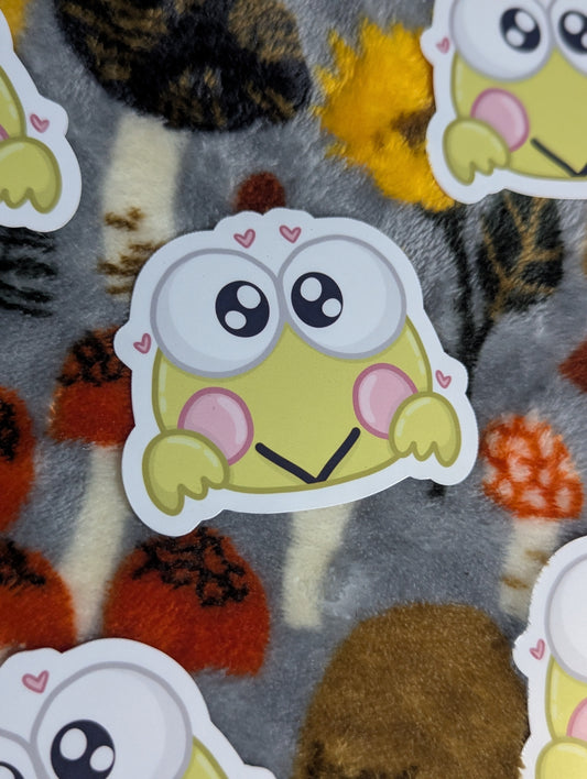 Big Eyed Frog Friend Sticker