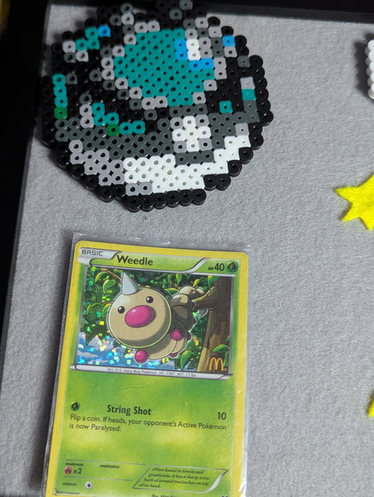 Shiny Caterpillar Perler Photo Frame