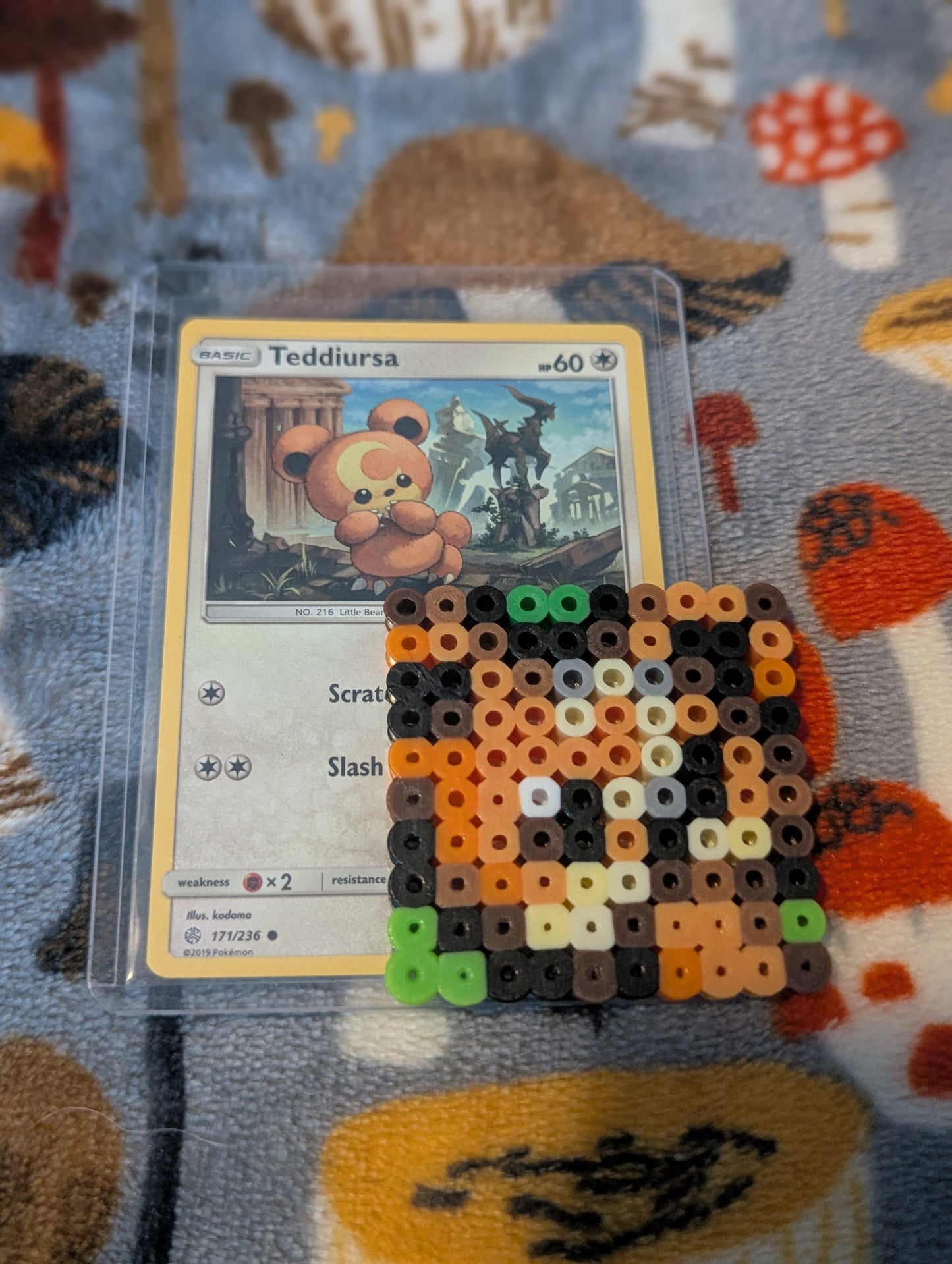 Trading Card Nonogram Perler Magnets