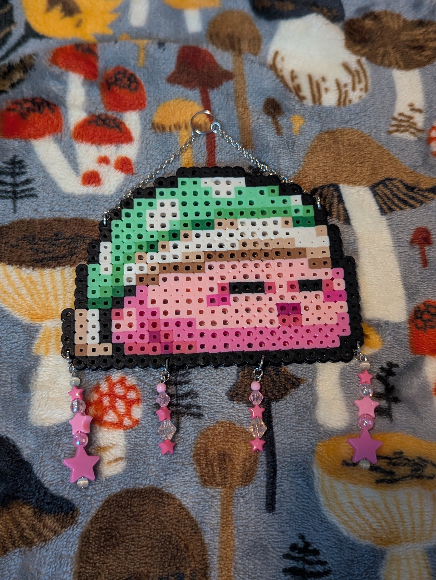 Sleeping Pink Puff Wall Hanger