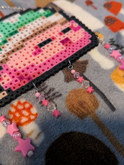 Sleeping Pink Puff Wall Hanger