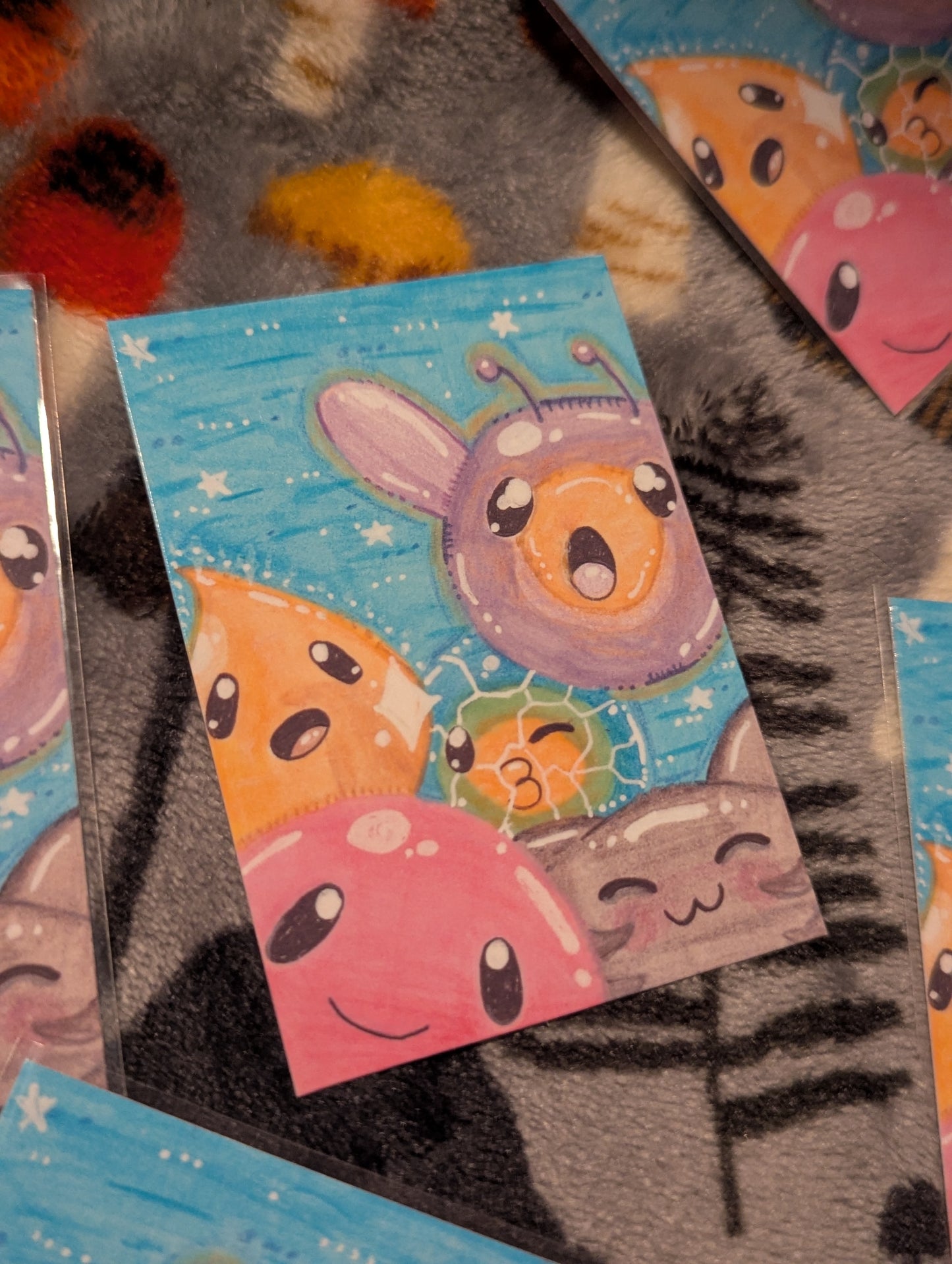 "Holy Slimes!" ACEO Art Print